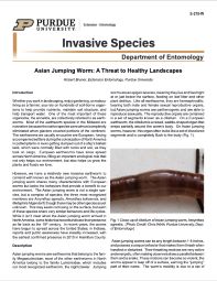 Asian Jumping Worm: A Threat to Healthy Landscapes