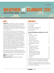 Weather and Climate Science, Facilitator's Guide, Level 3 (PDF)