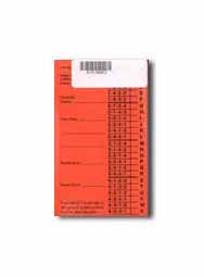 Livestock Placing Card 4-H FFA Judging (orange) Pkg/100