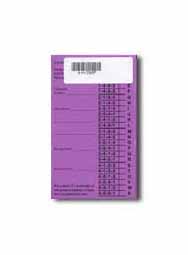 Placing Card 4-H FFA Judging (purple) Pkg/100