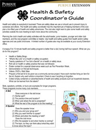 Health & Safety Coordinator's Guide