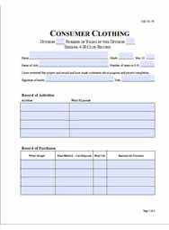 Consumer Clothing Record