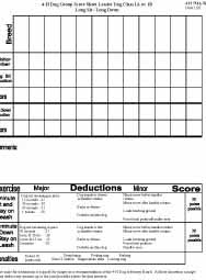 Leader Dog Obedience Trial Score Sheet:  First Year Class B