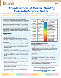 Bioindicators of Water Quality: Quick Reference Guide