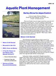 Barley Straw for Algae Control