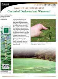 Aquatic Plant Management: Control of Duckweed and Watermeal