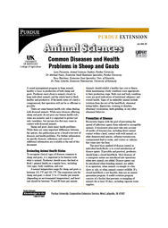 Common Diseases and Health Problems in Sheep and Goats