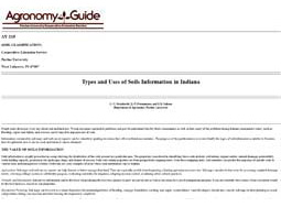 Types and Uses of Soils Information in Indiana