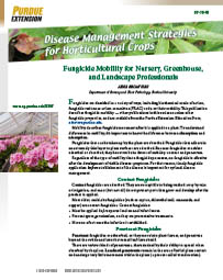Disease Management Strategies for Horticultural Crops: Fungicide Mobility for Nursery, Greenhouse, and Landscape Professionals