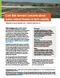 Corn Belt Farmers' Concerns About Water-related Threats to Farm Viability