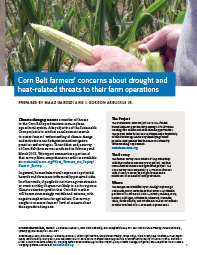 Corn Belt Farmers' Concerns About Drought and Heat-related Threats to Their Farm Operations