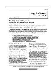 An Overview of Specialty Corn & Soybean Production in Indiana
