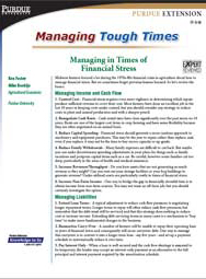 Managing in Times of Financial Stress