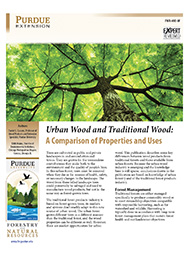 Urban Wood and Traditional Wood: A Comparison of Properties and Uses