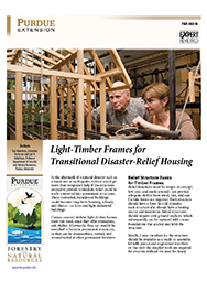 Light-Timber Frames for Transitional Disaster-Relief Housing