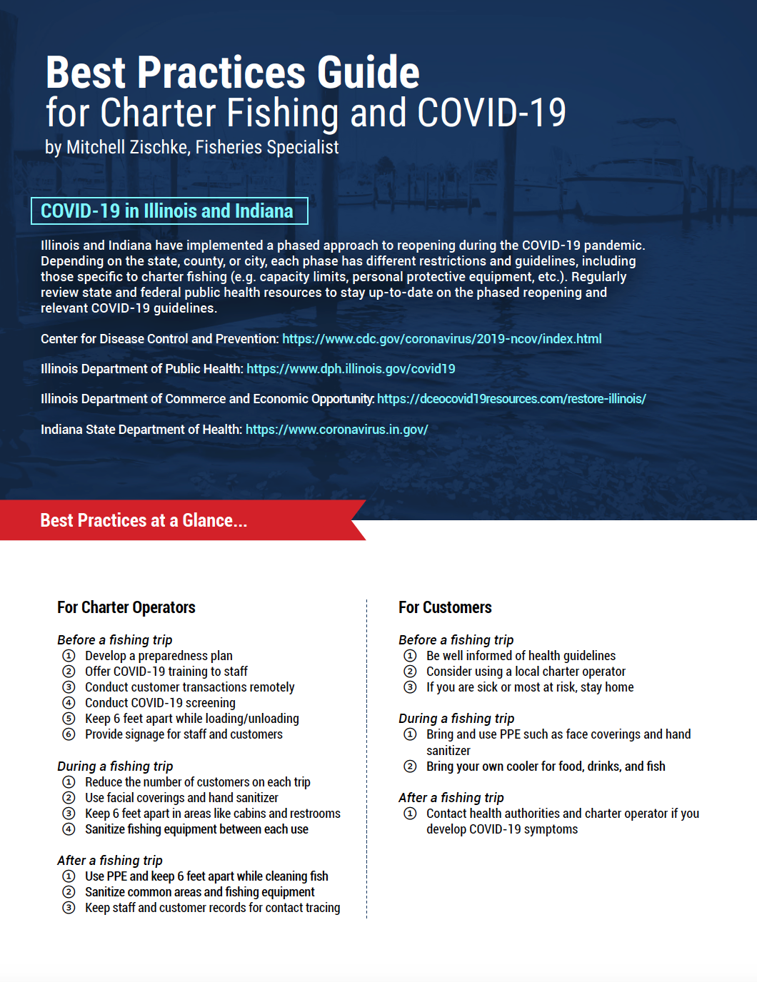 Best Practices Guide for Charter Fishing and COVID-19