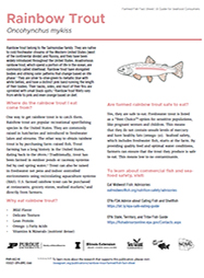 Rainbow Trout Farmed Fish Fact Sheet