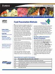 Food Preservation Methods (Food Entrepreneurship Series)