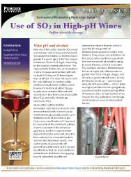 Commercial Winemaking Production Series: Use of SO2 in High pH Wines