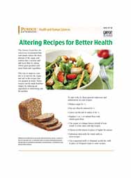 Altering Recipes for Better Health