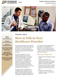 Aging Well: How to Talk to Your Healthcare Provider