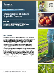 Fruit and Vegetable Farmer Surveys: Characteristics of Indiana Vegetable Farmers