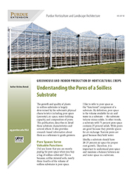 Greenhouse and Indoor Production of Horticultural Crops: Understanding the Pores of a Soilless Substrate