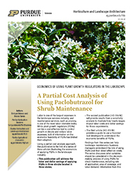 A partial cost analysis of using paclobutrazol for shrub maintenance