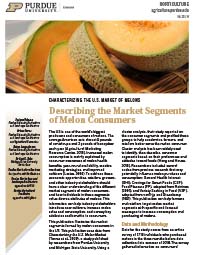Describing the Market Segments of Melon Consumers