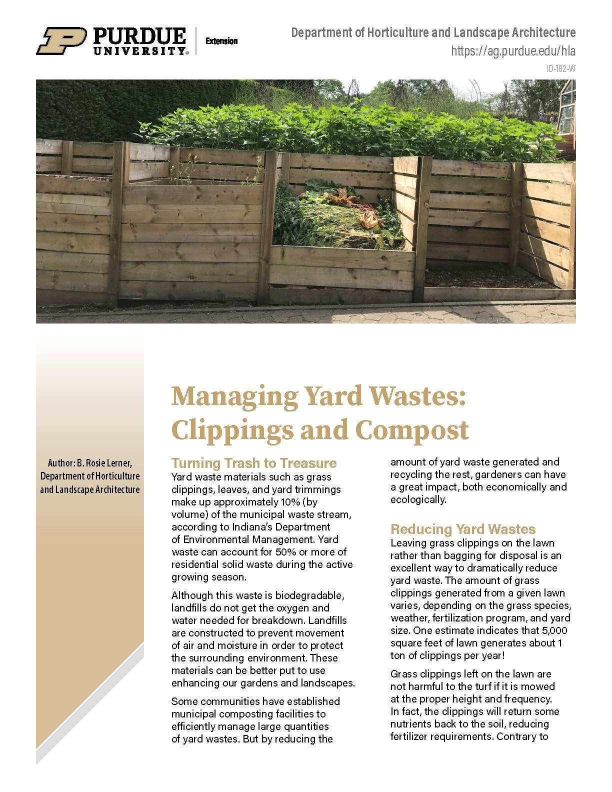 Managing Yard Waste: Clippings and Composting