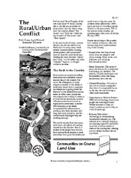 The Rural/Urban Conflict 
