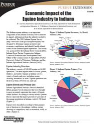 Economic Impact of the Equine Industry to Indiana