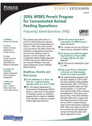 2004 NPDES Permit Program for Concentrated Animal Feeding Operations