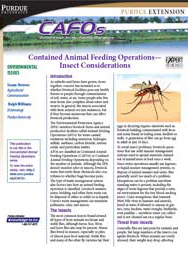 Contained Animal Feeding Operations - Insect Considerations
