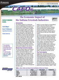 The Economic Impact of the Indiana Livestock Industries