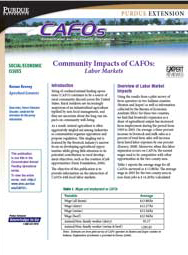 Community Impacts of CAFOs: Labor Markets