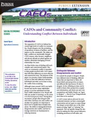 CAFOs and Community Conflict: Understanding Conflict Between Individuals