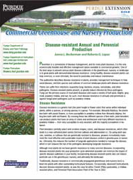 Commercial Greenhouse Production: Disease-resistant Annual and Perennial Production