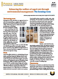 Enhancing the welfare of cage cats through environmental management — the housing room