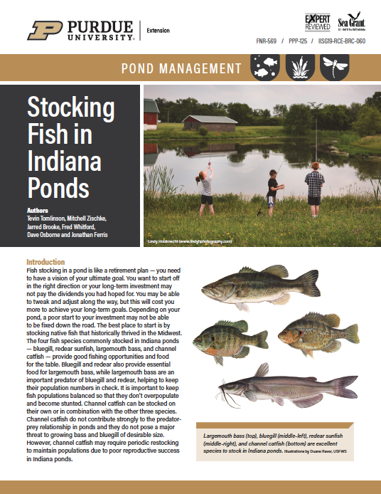 Pond Management: Stocking Fish in Indiana Ponds 
