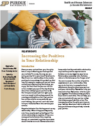Increasing the Positives in Your Relationship (Relationships series)